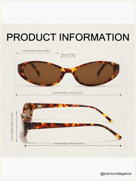 Small Oval Sunglasses for Women Retro 90s Style Vintage Chic UV400 Protection